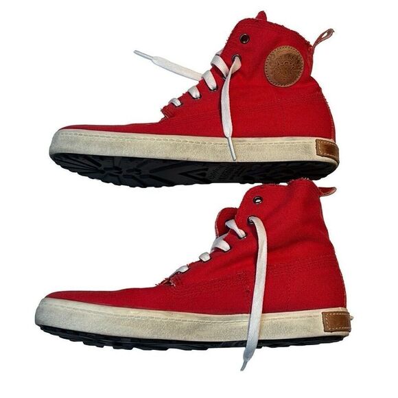 Blackstone red canvas high top skate sneakers size 39 - Picture 2 of 10